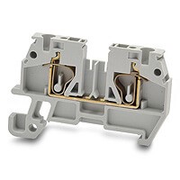 DINnector® Screwless DIN Rail Single Level Feed-Through Terminal Block