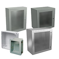 Window and Clear Cover Wall-Mount Enclosure