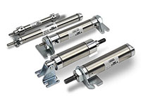 NITRA® A-Series Stainless Steel Round Body Pneumatic Cylinders