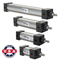 NITRA® D2-Series Heavy-Duty NFPA Tie Rod Pneumatic Cylinders