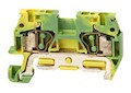 DINnector® Screwless DIN Rail Ground Terminal Block